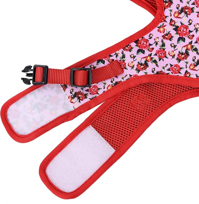 Mile High Life Velcro Dog Harness, Air Mesh Floral Vest Harness - Image 4