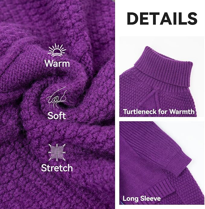 cyeollo 4XL Dog Sweater, Pullover Turtleneck - Image 3
