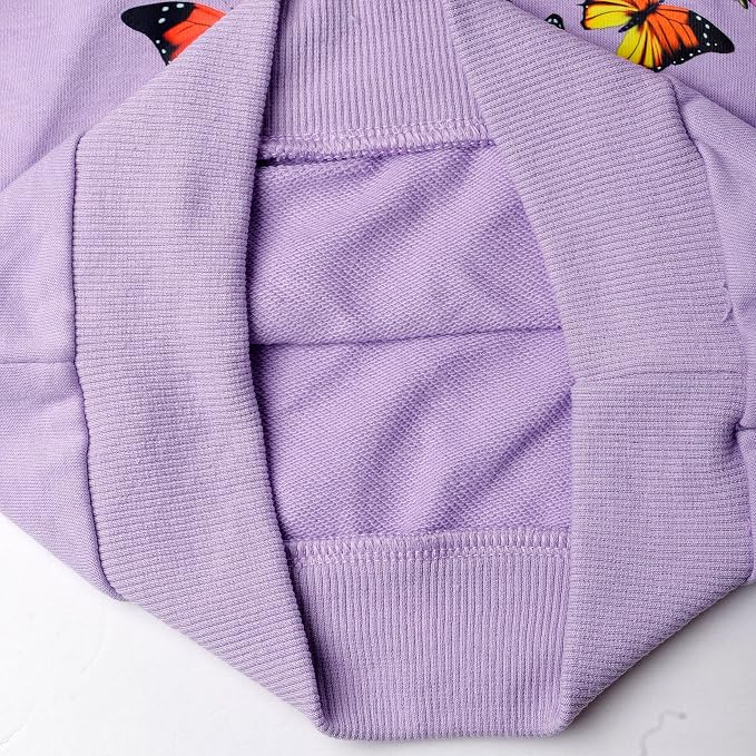 RETSUGO Toddler Baby Girls Sweatshirts Casual Pullover Crewneck Winter Long - Image 6