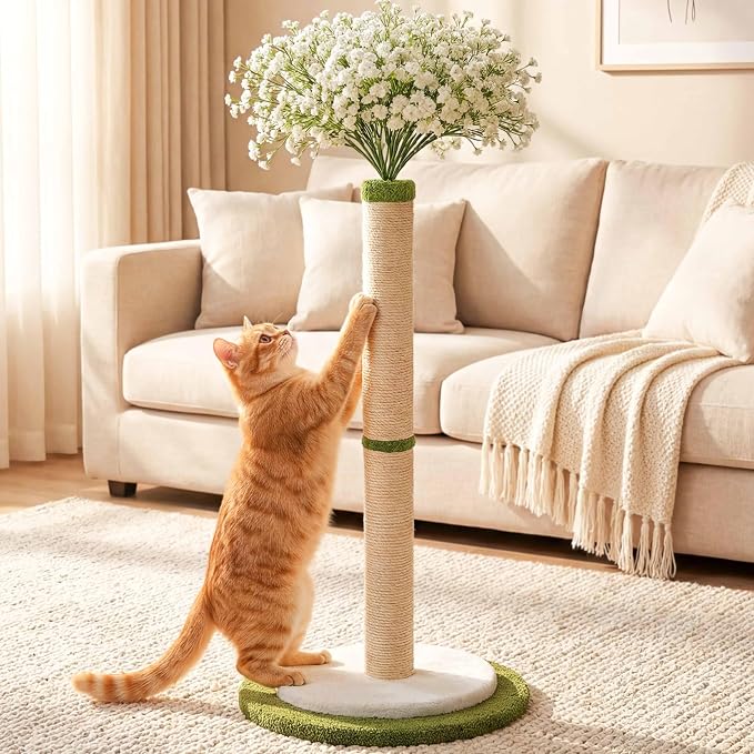 CWV 45" Tall Cat Scratching Post, Cute Starlight Bouquet Cat Scratcher by Unknown