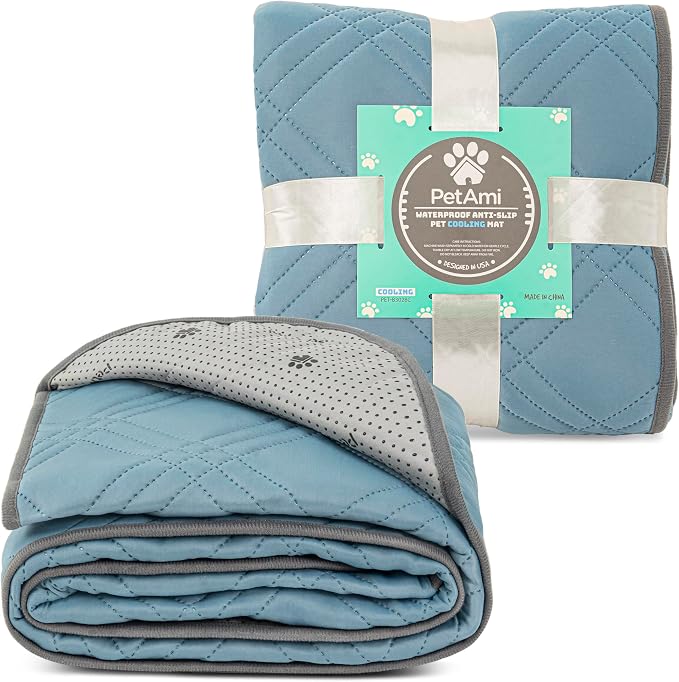 PetAmi Waterproof Cooling Mat for Dog, Premium Pet Cooling Blanket for Bed Crate - Image 8