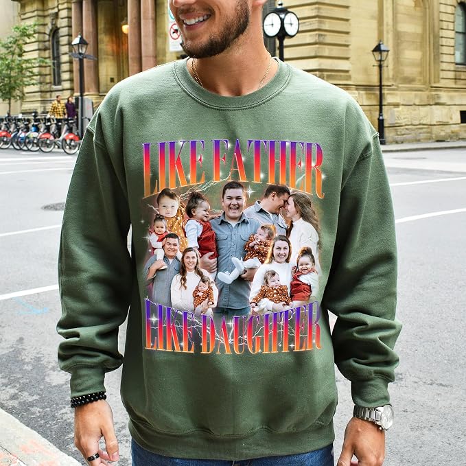 Custom Dad Shirt Personalized Picture T-Shirt - Image 7