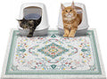 Glittme Cat Litter Mat with Non-Slip Bottom Litter Box Mat 33"X22" Litter by Glittme