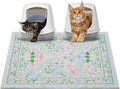 Glittme Cat Litter Mat with Non-Slip Bottom Litter Box Mat 33"X22" Litter by Glittme