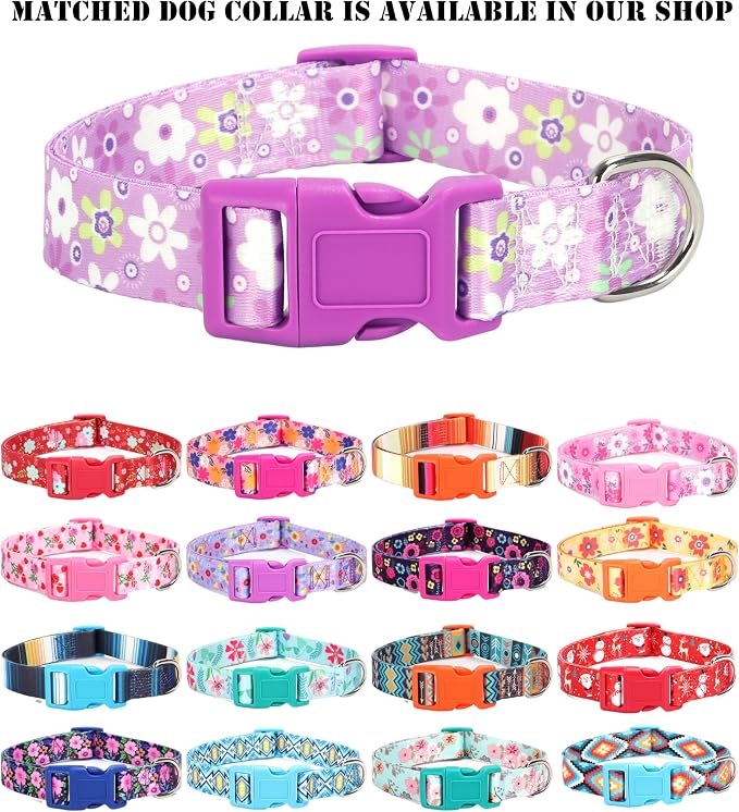 Moonpet Step in Dog Harness Leash Set- All Weather Reflective No-Pull Floral - Image 5