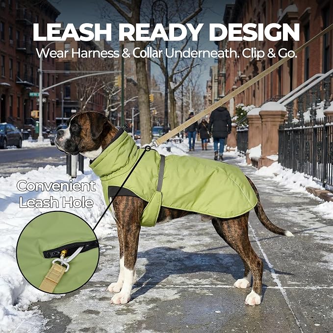 Dog Winter Coat, Warm Puffer Jacket - Image 6