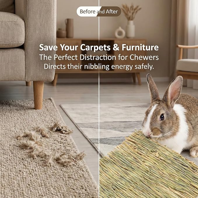 Sukh 4 PCS Rabbit Grass Mats - Image 3