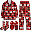 Artsadd Custom Pajamas for Women Men Family, Personalized Face Pjs Pajama Pants by Artsadd