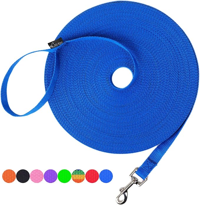 Hi Kiss Dog/Puppy Obedience Recall Training Agility Lead - 15ft 20ft 30ft 50ft by Hi+Kiss