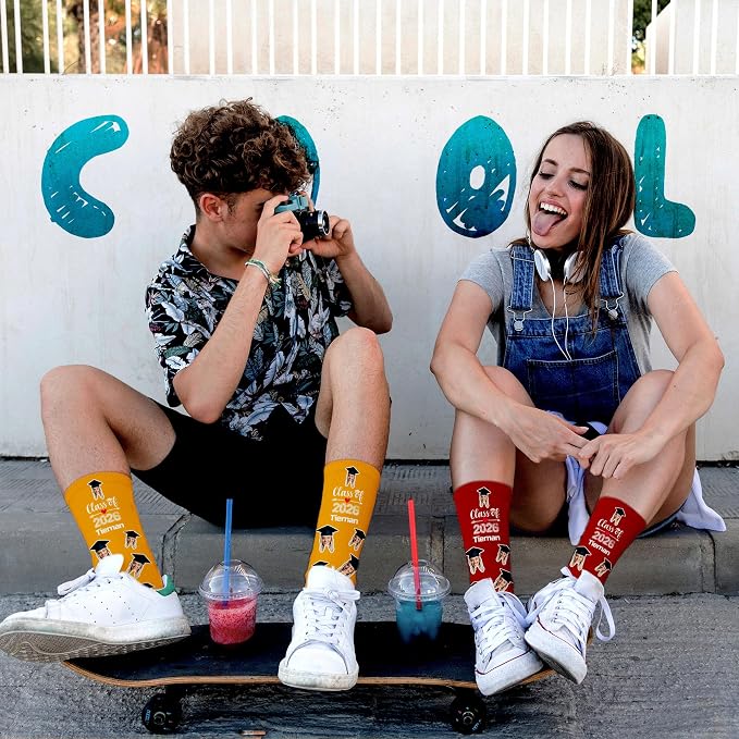 Artsadd Custom Face Socks for Women Men Cat Dog Lovers, Customized Unisex Funny - Image 2
