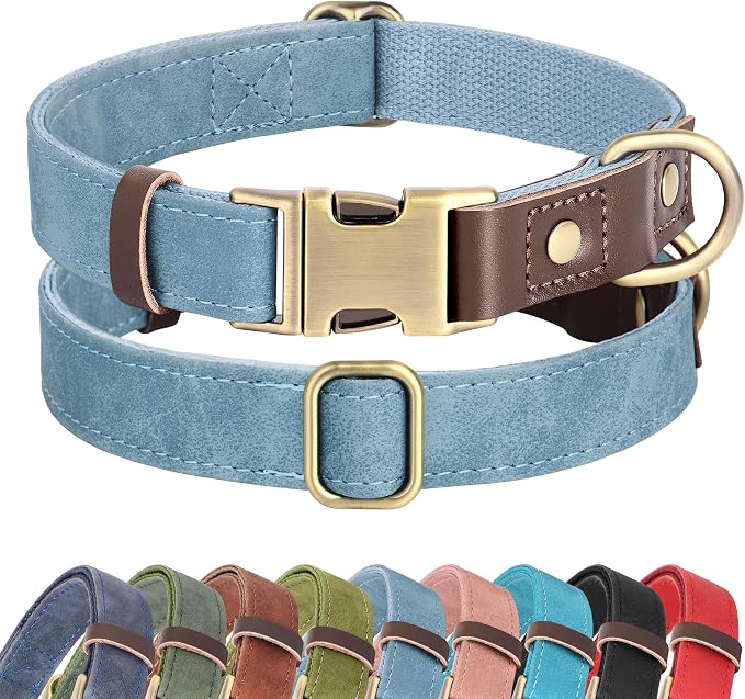 Didog Soft PU Leather Dog Collars by Didog