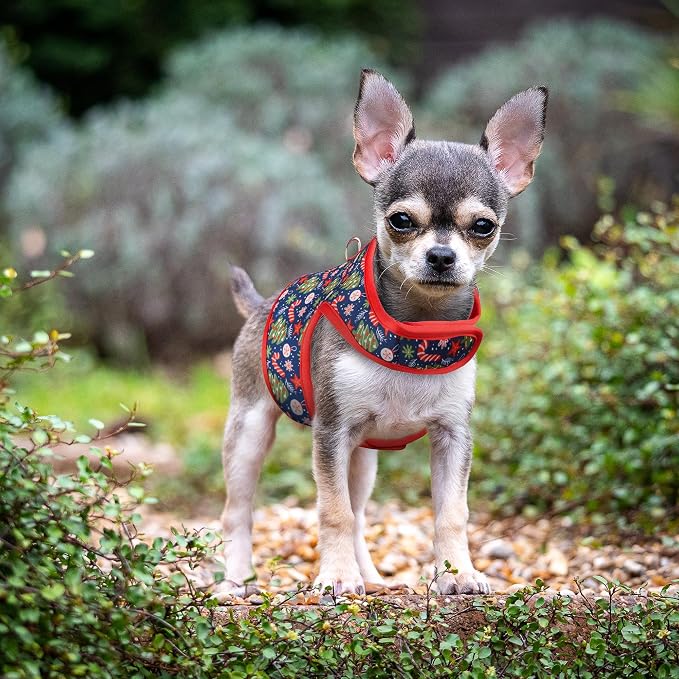 Mile High Life Velcro Dog Harness, Air Mesh Floral Vest Harness - Image 6