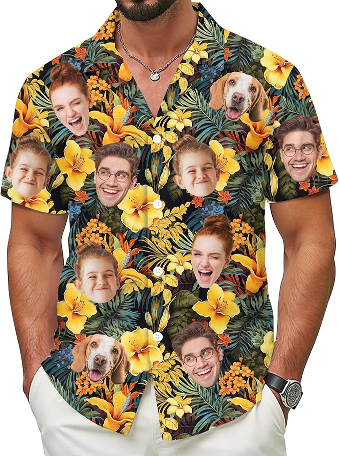 Custom Hawaiian Shirt with Face by 68PHALO