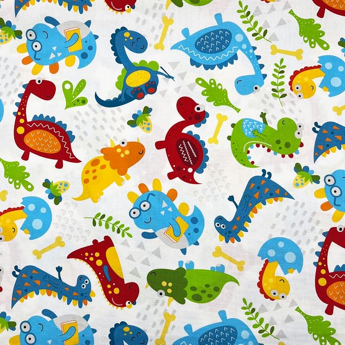 1 Yard 43" x 36" Premium Floral Cotton Quilting Sewing Fabric, DIY Sewing by Quiltable
