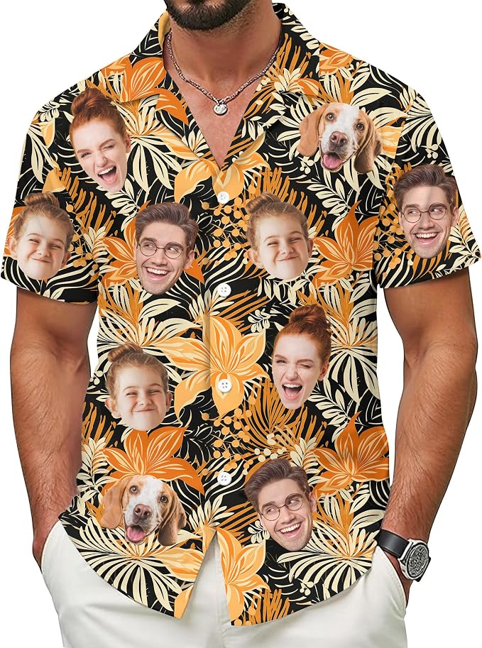 Custom Hawaiian Shirt with Face by 68PHALO