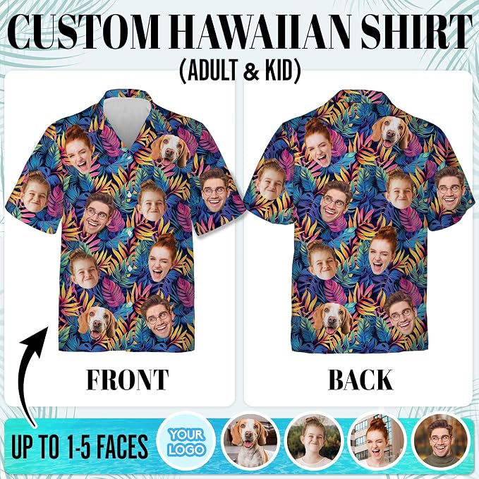 Custom Hawaiian Shirt with Face - Image 4