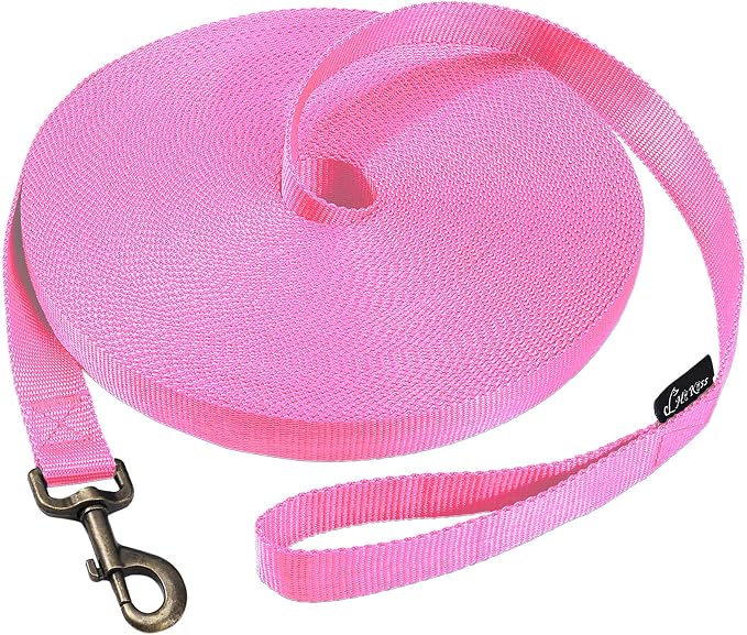HIKISS Long Dog Leash Obedience Recall Training Agility Lead - 15ft 20ft 30ft by Hi+Kiss