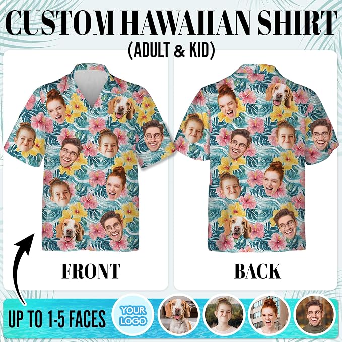 Custom Hawaiian Shirt with Face - Image 4