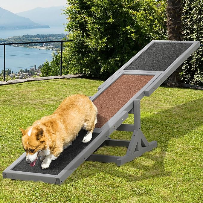 71" Wooden Dog Agility Seesaw for Training and Exercise by anwickjeff