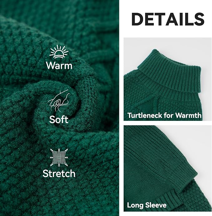 cyeollo 4XL Dog Sweater, Pullover Turtleneck - Image 3