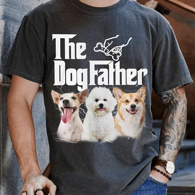 Custom Dad Shirt Personalized Picture T-Shirt - Image 2
