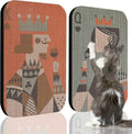 2 Pack Art Cat Scratcher, Wall-Mountable Cat Scratch Pad, Wall Cat Scratcher by LESISSMER
