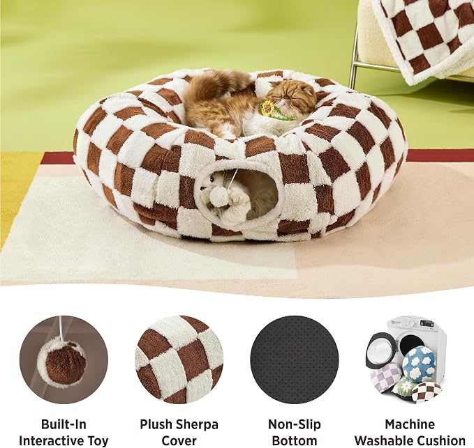 Lesure Cat Tunnel Bed for Indoor Cats - Image 3