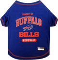 NFL Buffalo Bills Dog T-Shirt for Pets, Size X-Small. Officially Licensed Pet by PETSFIRST