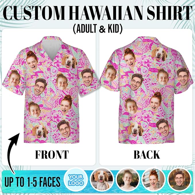 Custom Hawaiian Shirt with Face - Image 4