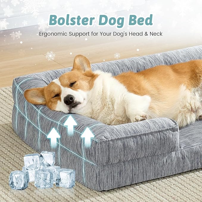 Cooling Dog Bed for Medium Small Size Dogs, Q-Max >0.4 Summer Cool Pet Bed - Image 2