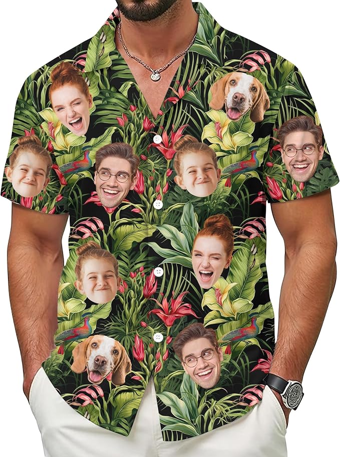 Custom Hawaiian Shirt with Face by 68PHALO