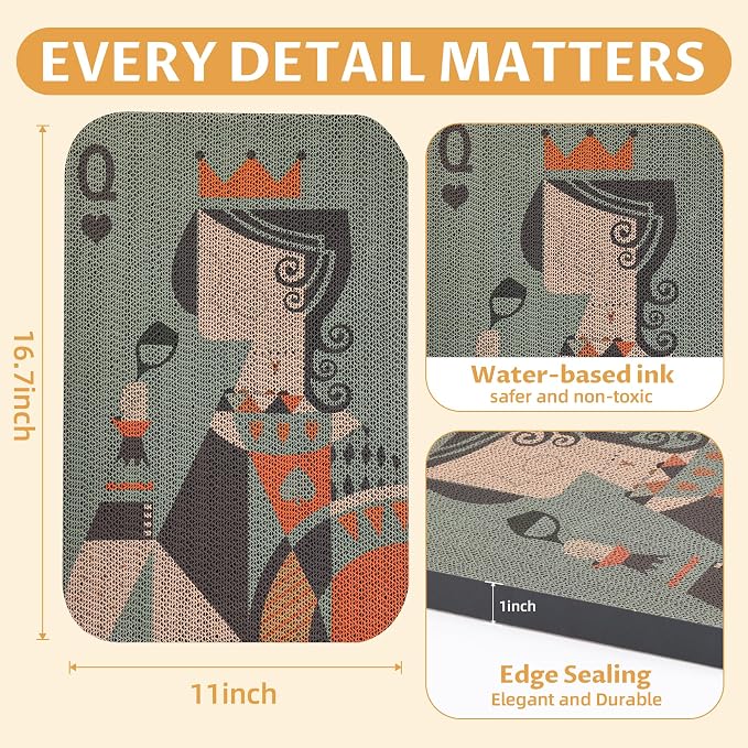 2 Pack Art Cat Scratcher, Wall-Mountable Cat Scratch Pad, Wall Cat Scratcher - Image 2