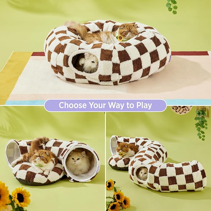 Lesure Cat Tunnel Bed for Indoor Cats - Image 2