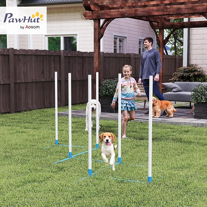 PawHut Adjustable Dog Agility Training Obstacle Course Set - Image 2