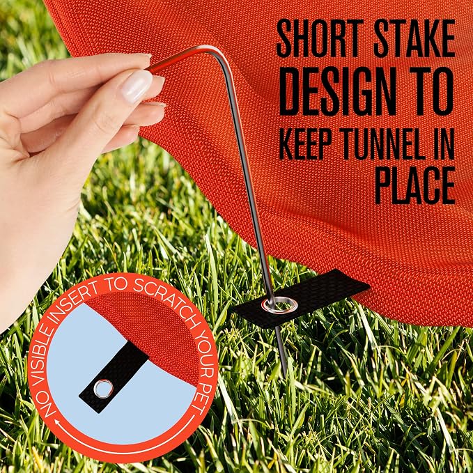 Houseables Dog Agility Tunnel, Dog Tunnel, Agility Equipment, Puppy Obstacle - Image 8